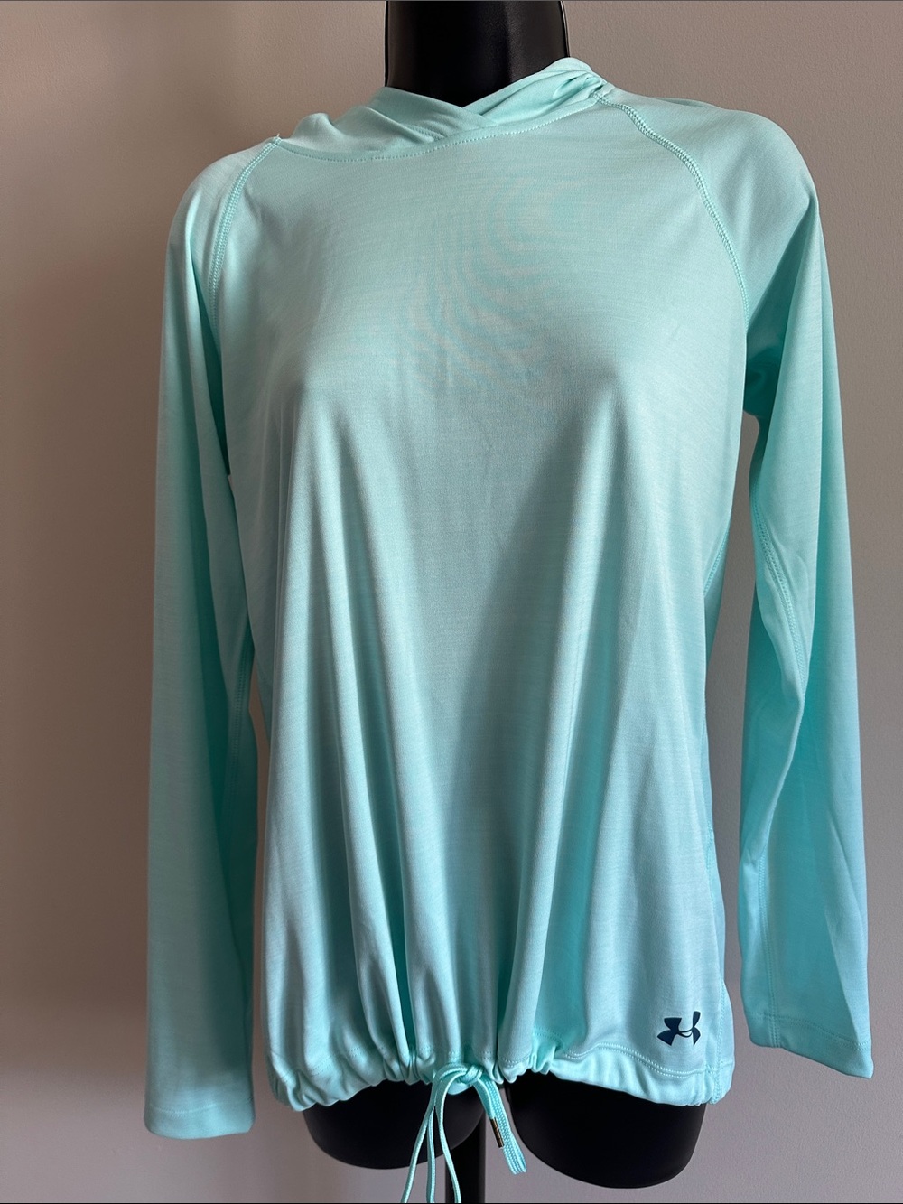 Under Armour Women's Mint Aqua Hooded Performance Pullover